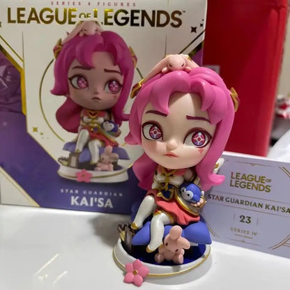 100% Genuine League Of Legends Lol Guardian Of The Stars Kaisa&Jinx&Ashe Figure Game Ornaments Q Version Of The Figure Gifts