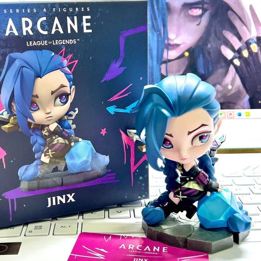 100% Genuine League Of Legends Lol Guardian Of The Stars Kaisa&Jinx&Ashe Figure Game Ornaments Q Version Of The Figure Gifts